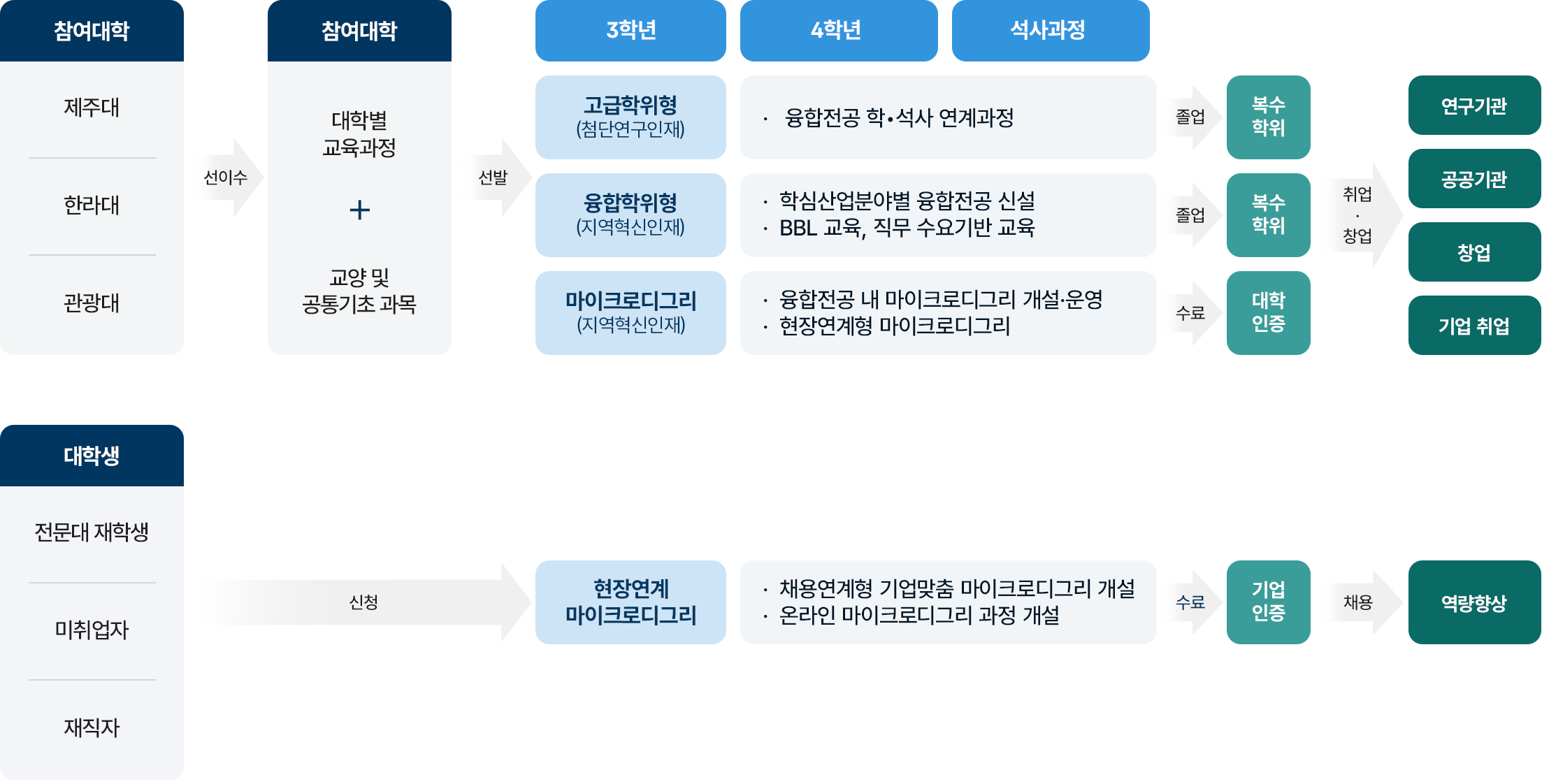 대학교육혁신사업 교육체계